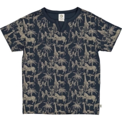 Safari v neck s/s T, night blue / cashmere