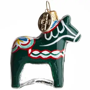 Brinck Nordic, Dala hest grøn 5 cm