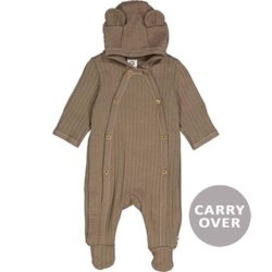 Cotton quilt bodysuit, walnut