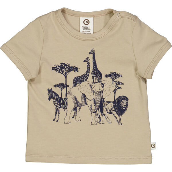 Safari s/s T baby, cashmere