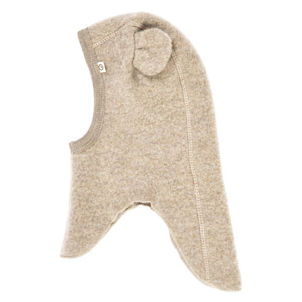 Woolly fleece bear balaclava, balsam melange