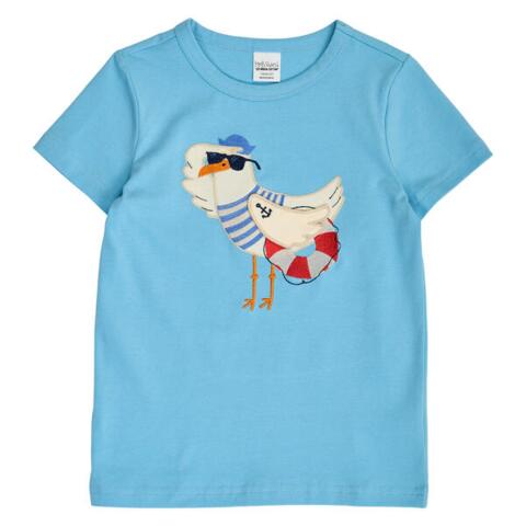 Hello seagull s/s T, air blue