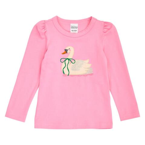 Hello swan puff l/s T