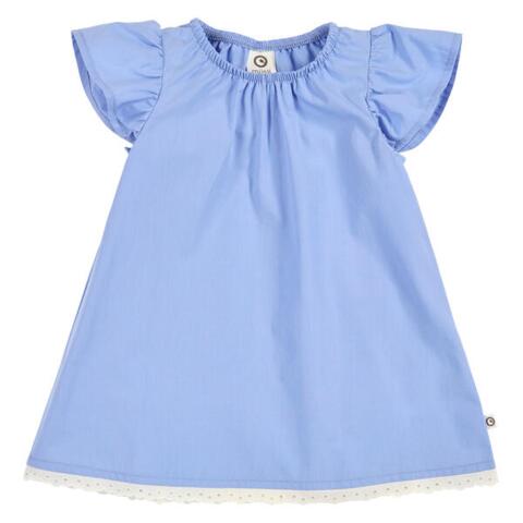 Poplin frill s/s dress baby