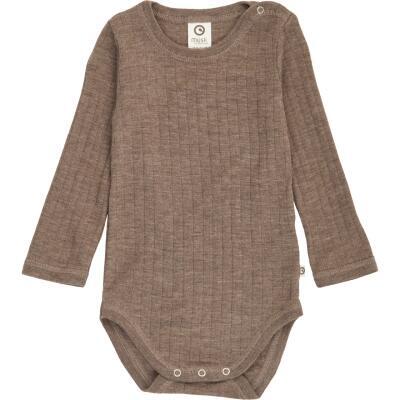 Woolly rib l/s body, walnut