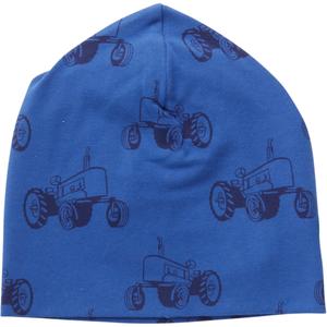 Hue, blå traktor