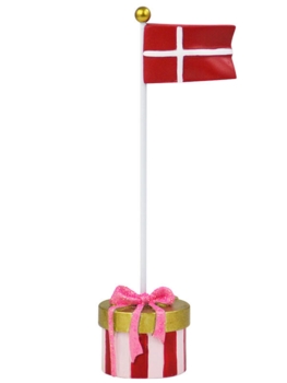 Bordflag, stor pakke i pink og rød