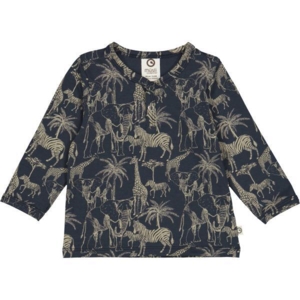 Safari l/s T baby, Night blue / Cashmere