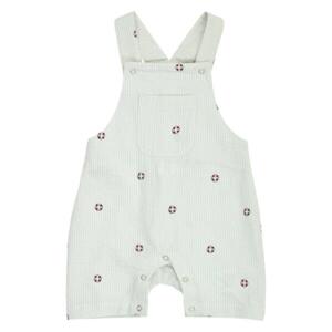 Seersucker stripe overalls baby