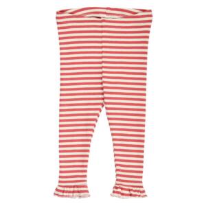 Rib stripe frill leggings baby