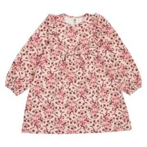 Bouquet ruffle l/s dress, oak/blush/baroque rose