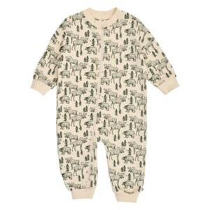 Forest zip bodysuit, oak/forest green