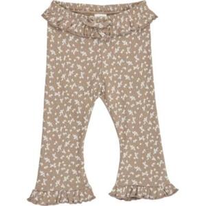 Alyssum flared ruffle pants baby, walnut/oak/mauvr